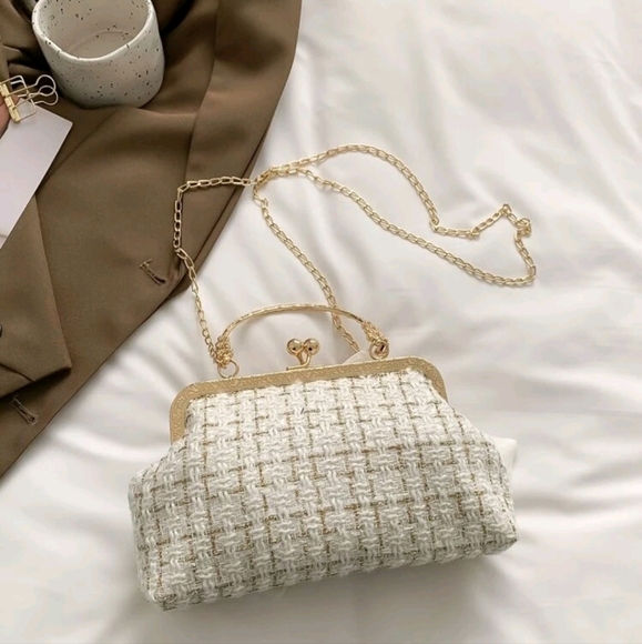 2024 New Arrival Sparkly Chain Decor Evening Bag, Women's Fashion Celebrity Insp - Picture 4 of 6